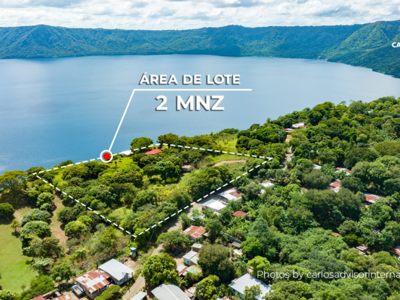 22664 – 2-Manzana Plot Facing Laguna de Apoyo with Spectacular Views.